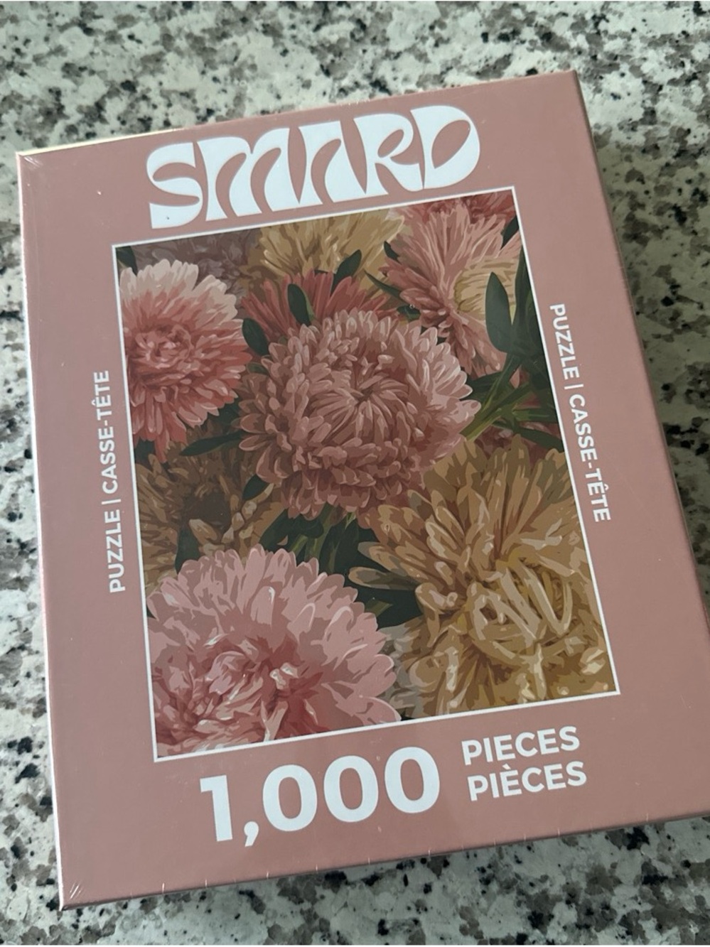 SMARD | 1,000-Piece Jigsaw Puzzle - Yellow Pink Mums
